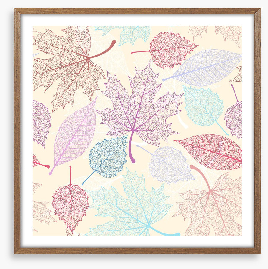 Pastel leaves II