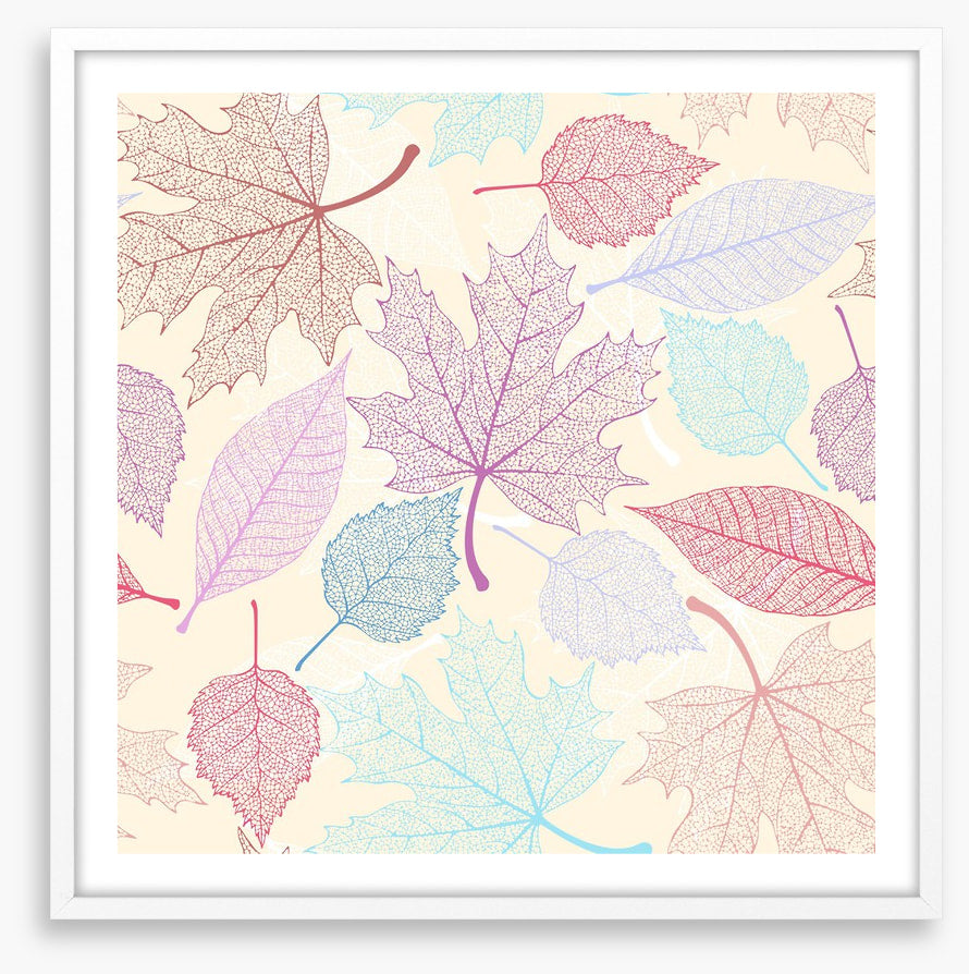 Pastel leaves II