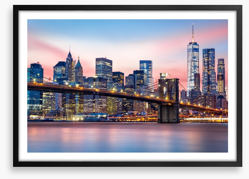 Lower Manhattan sunset