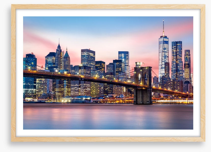 Lower Manhattan sunset