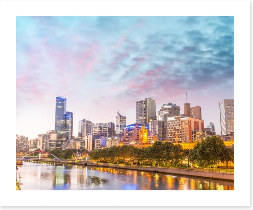 Melbourne city shimmer