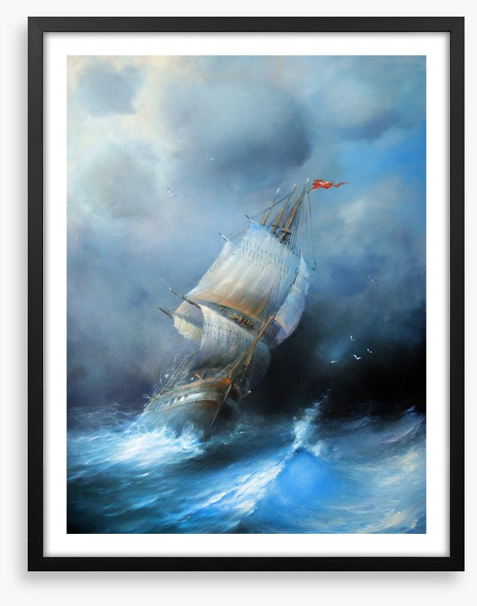 Sailboat in the storm