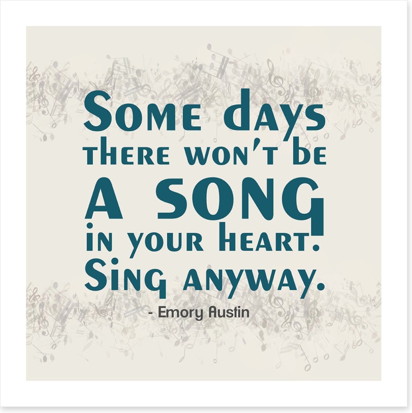 Sing anyway
