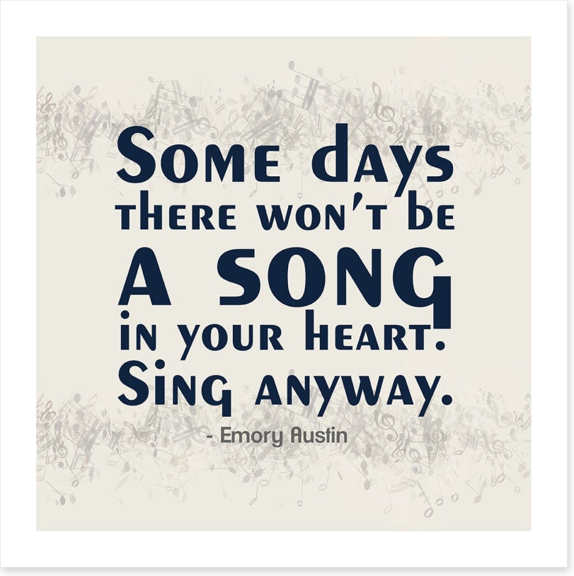 Sing anyway