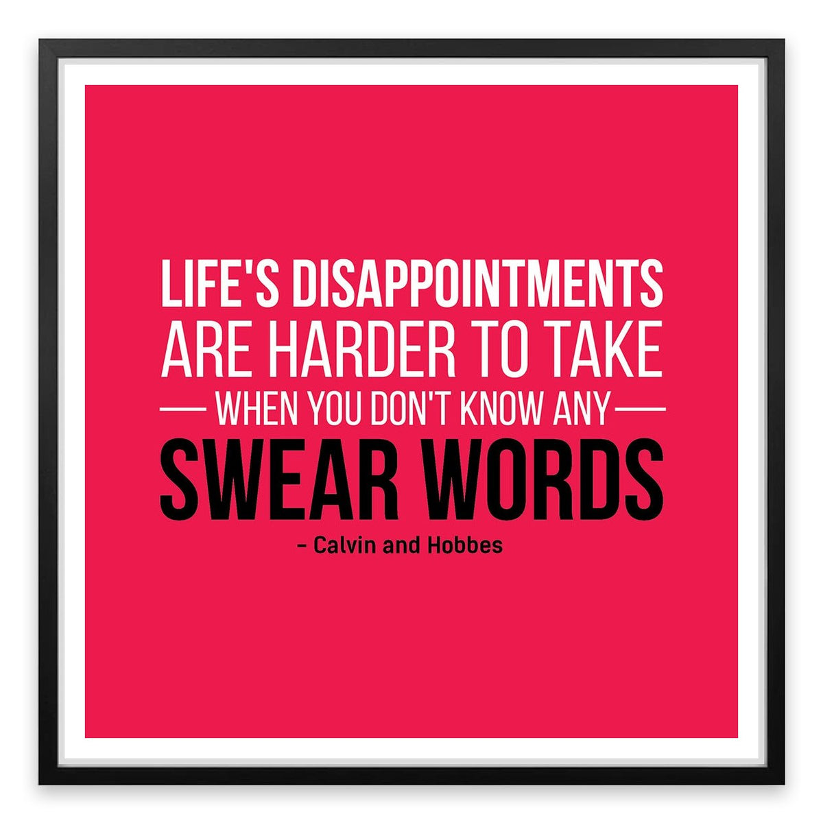 Life's disappointments