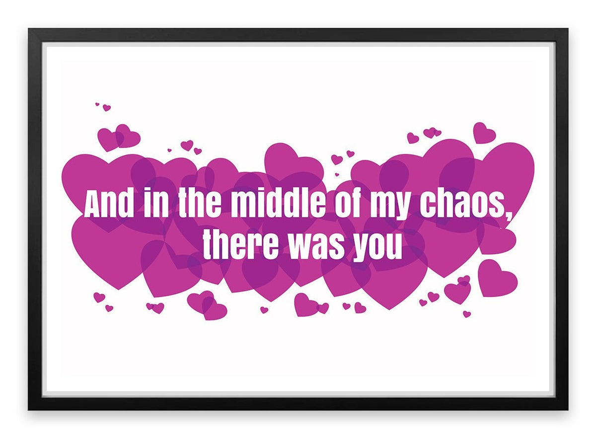 In the chaos