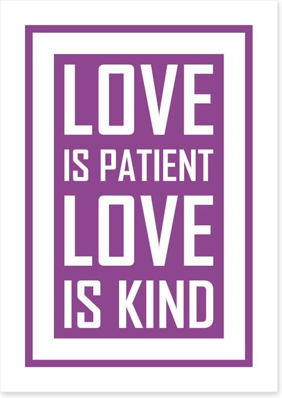 Love is patient