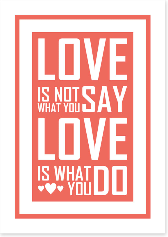 Love is what you do