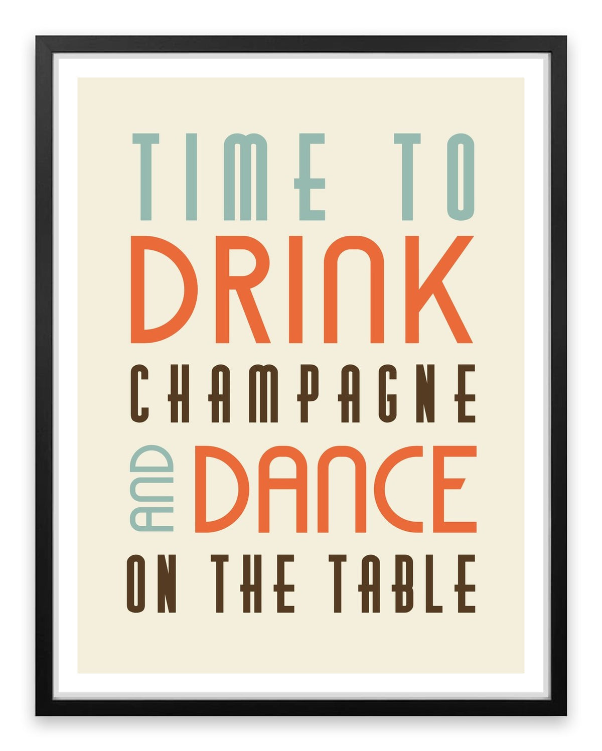 Time to drink champagne