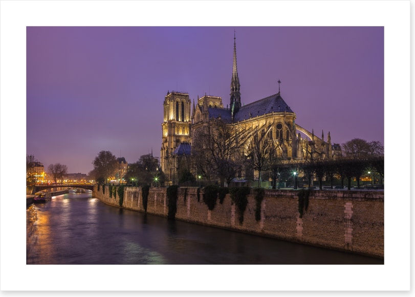 Notre Dame dusk