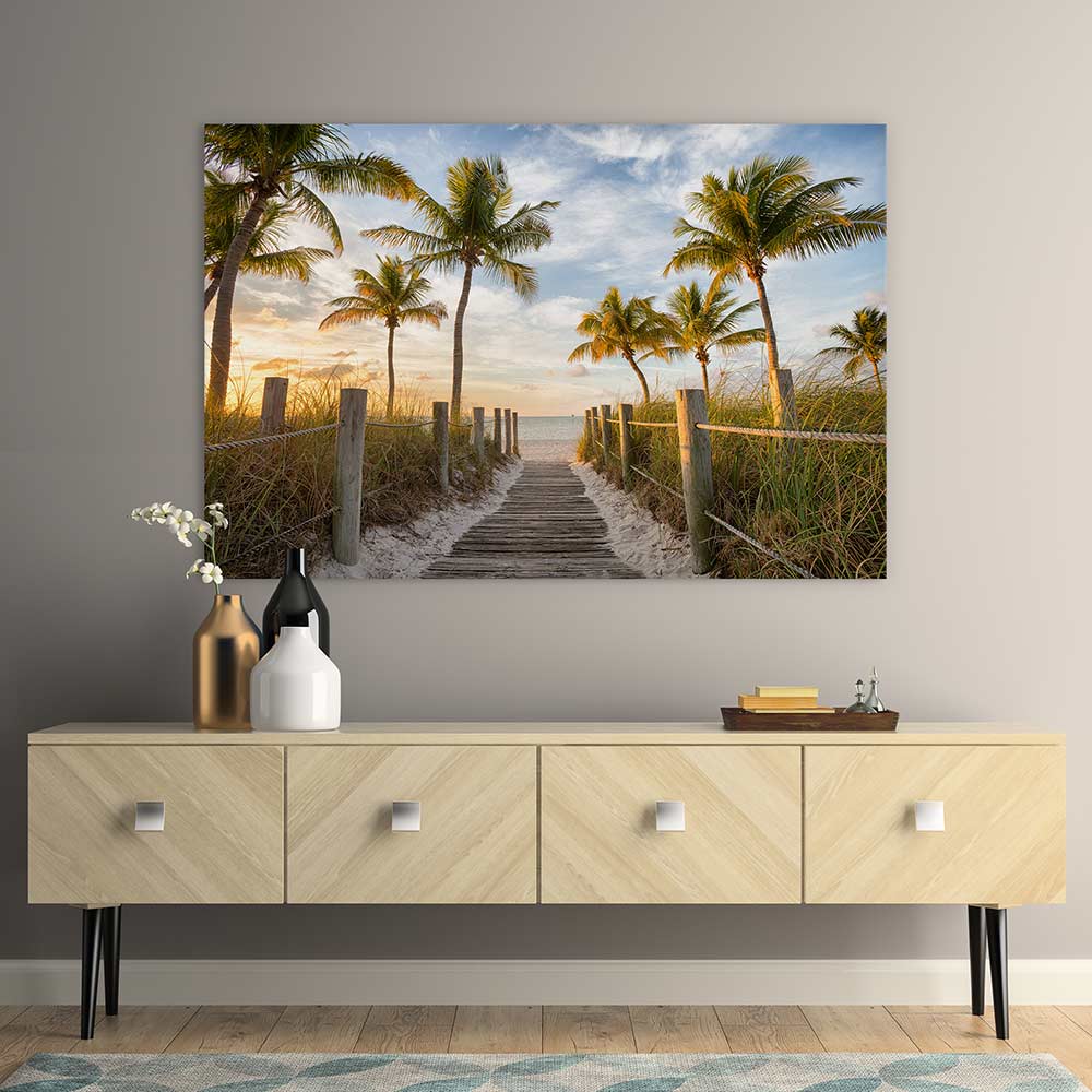 Palms to the beach