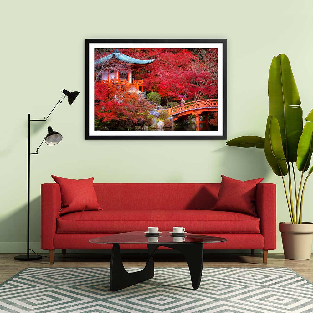 Red temple garden