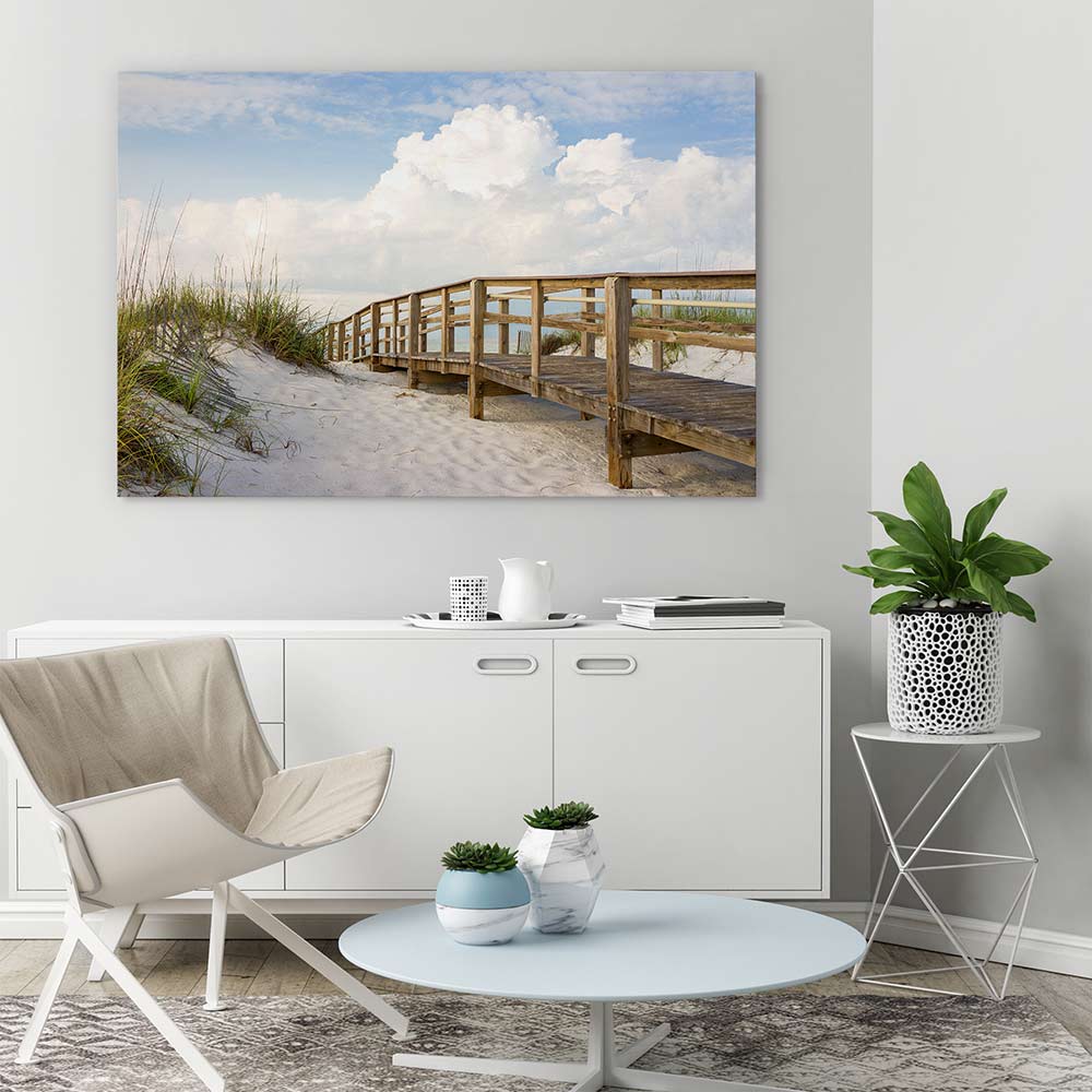 Across the sand dunes