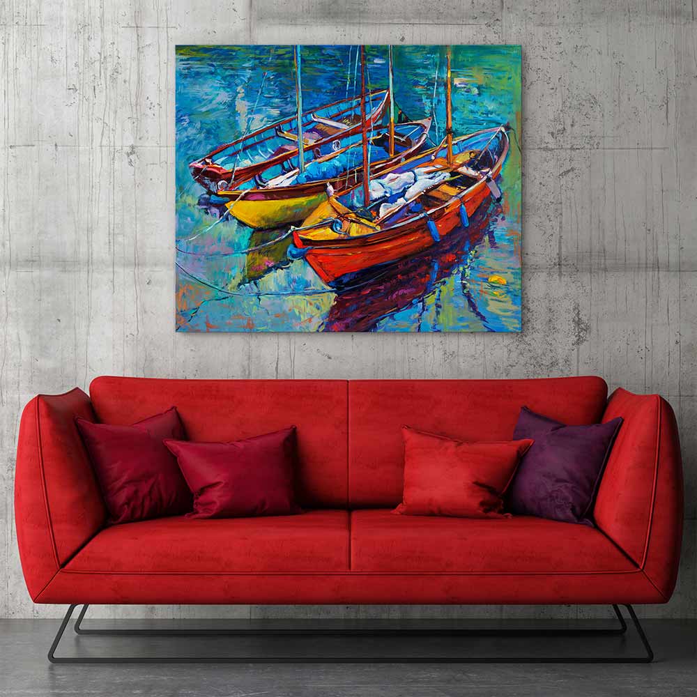 Three fishing boats