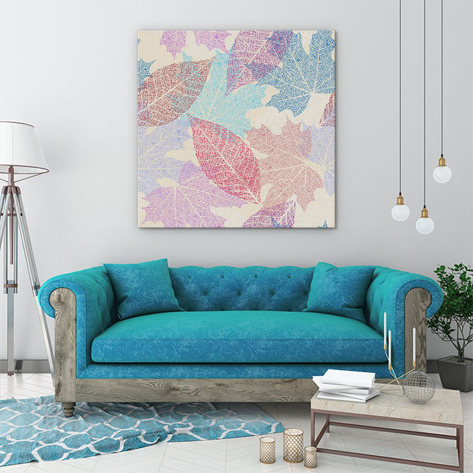 Pastel leaves
