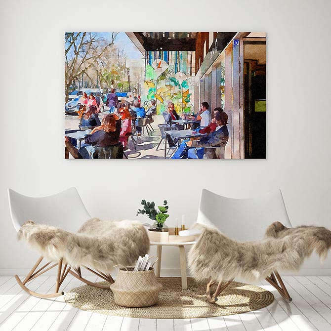 The sunny cafe