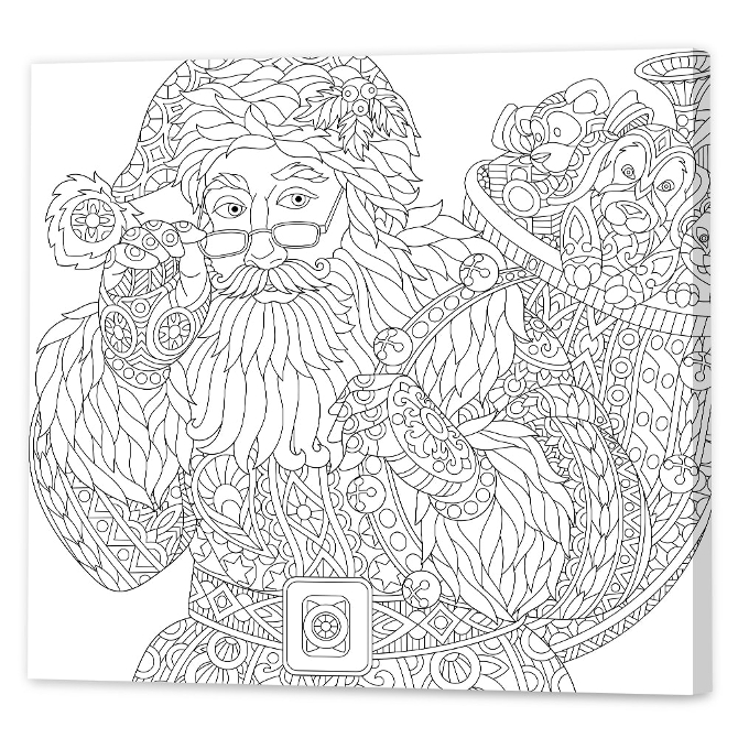Homemade Christmas Decorations - Colour Your Own Art