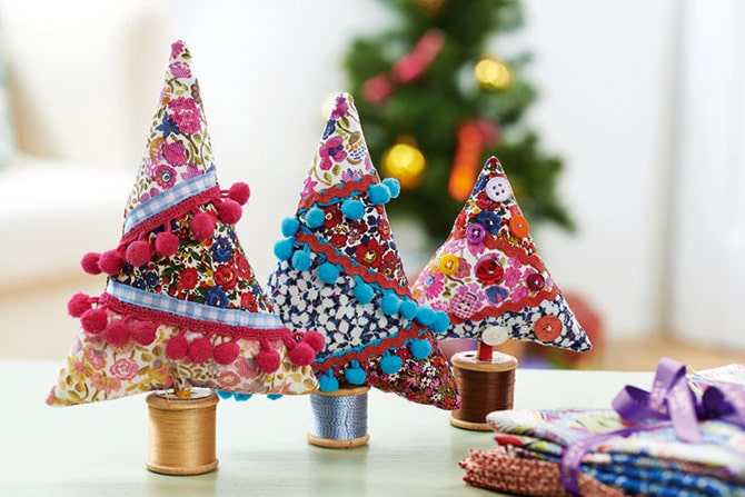 Homemade Christmas Decorations - Boho Christmas Trees