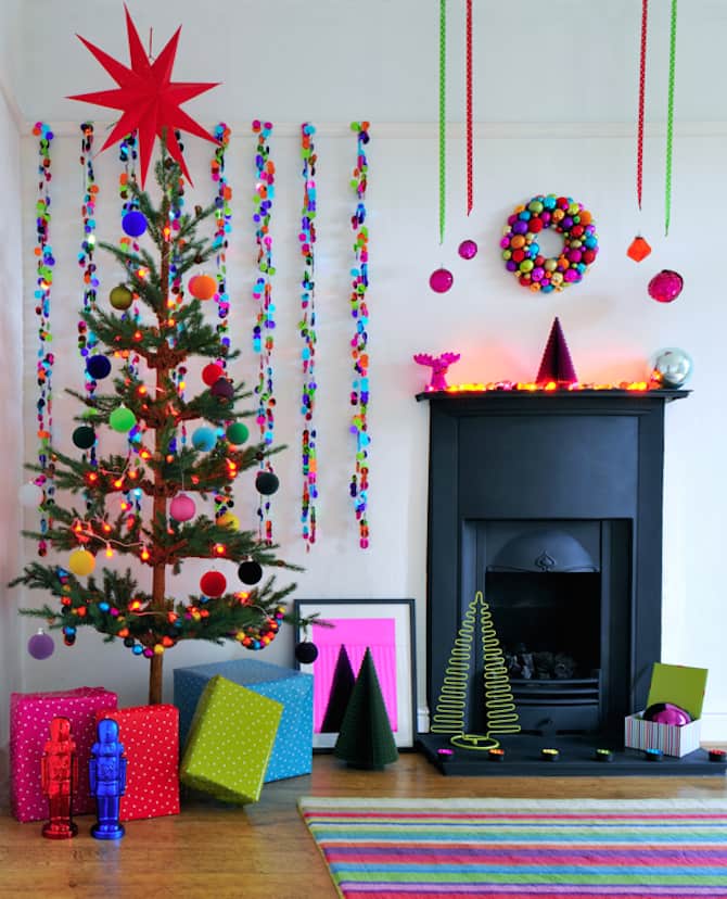 Homemade Christmas Decorations - Technicolour
