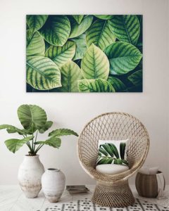 Interior design ideas worth planting - pairing art and indoor plants