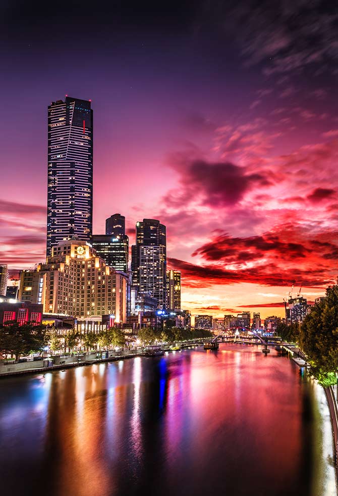 sunset photography in Australia