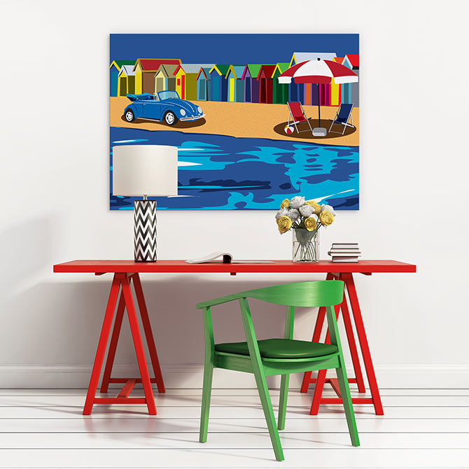 bright beach paintings