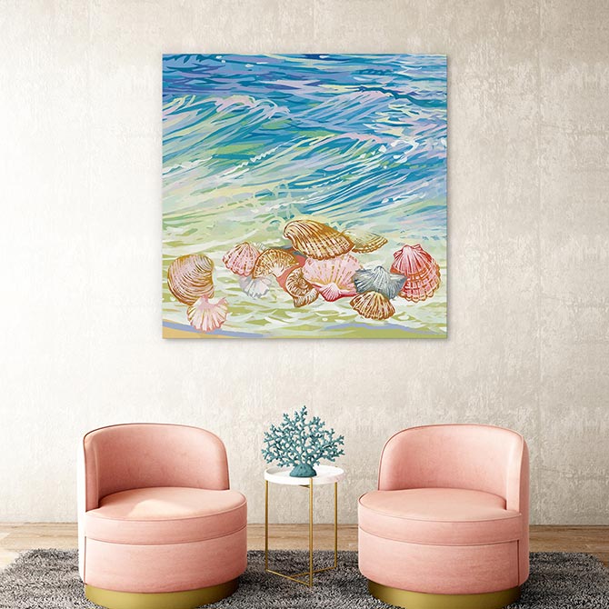 beach paintings that are contemporary