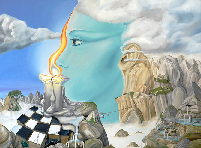 fantasy artwork that features surrealism