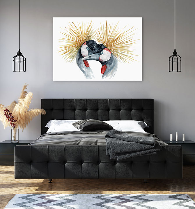 bird paintings for bedroom