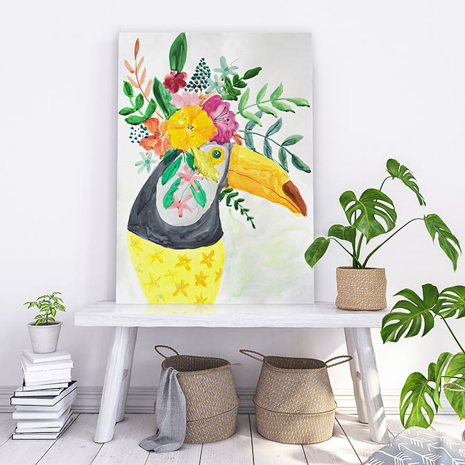 bright bird paintings