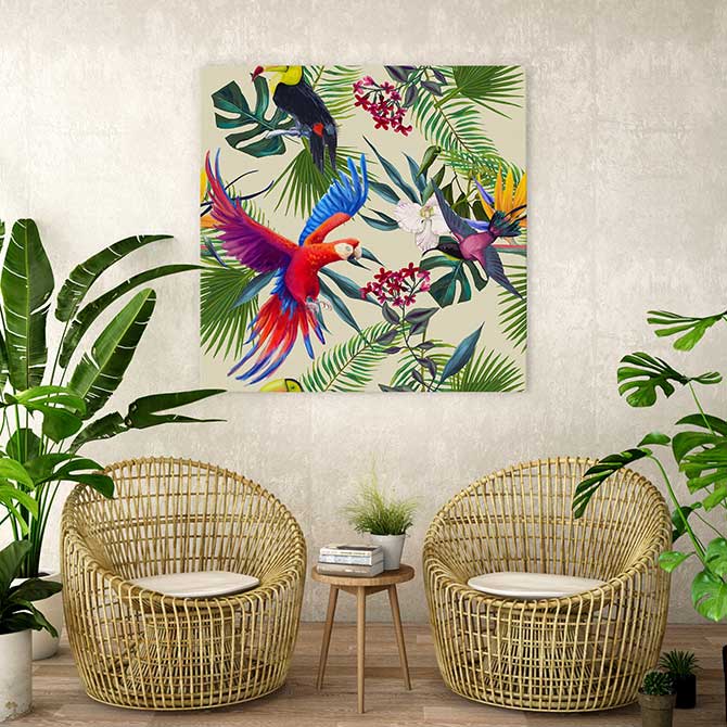 bird paintings for home decor