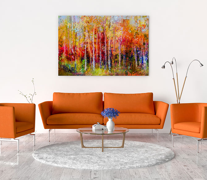 orange home decor