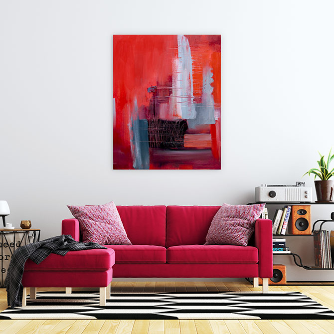 red home decor
