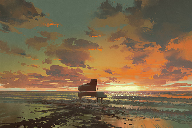 piano artwork ideas