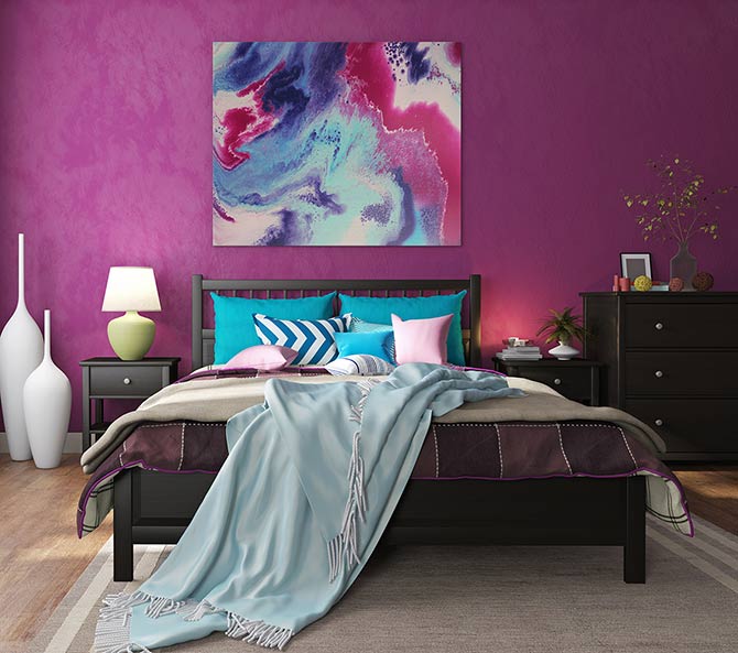 Colour Me Confident: Bedroom Interior Design Ideas – Wall Art Prints