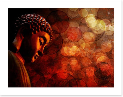 Bronze red buddha