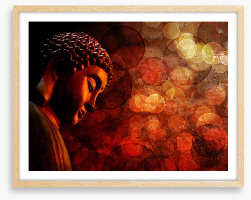 Bronze red buddha