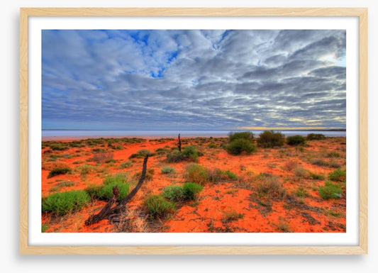 Red centre salt lake