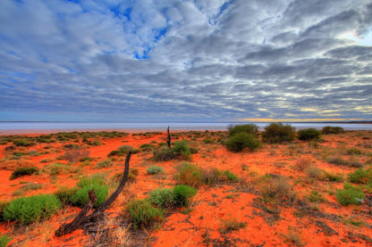 Red centre salt lake