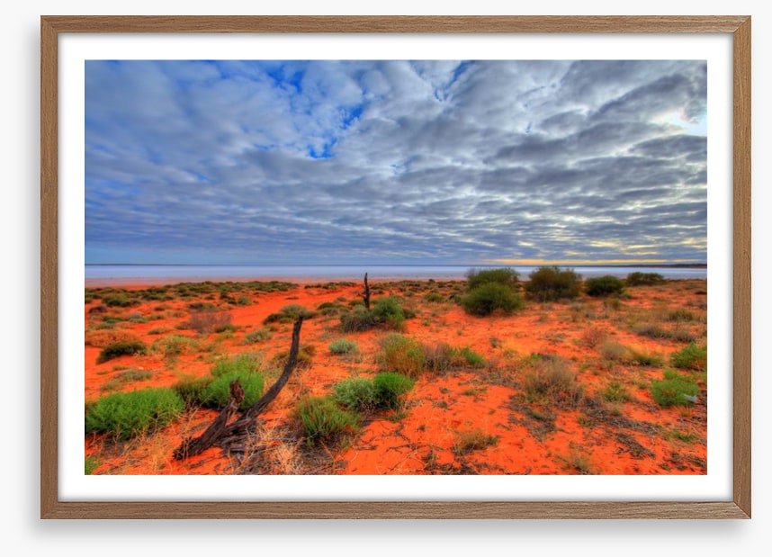 Red centre salt lake
