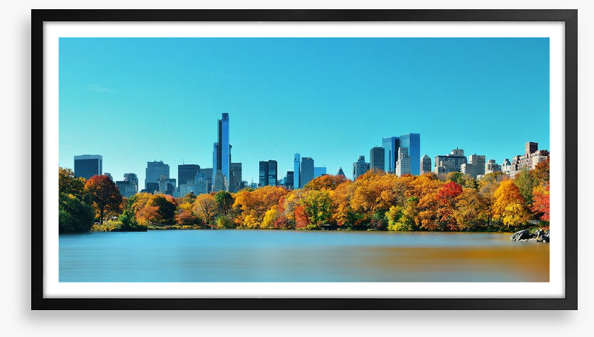 Manhattan skyline in Fall