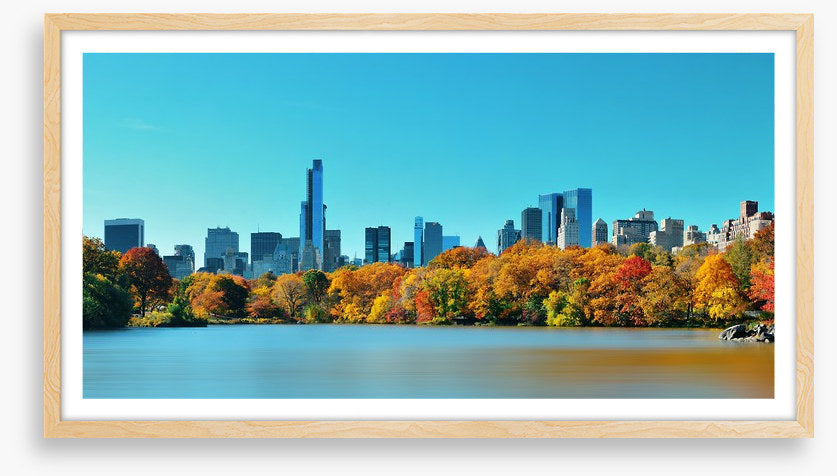 Manhattan skyline in Fall