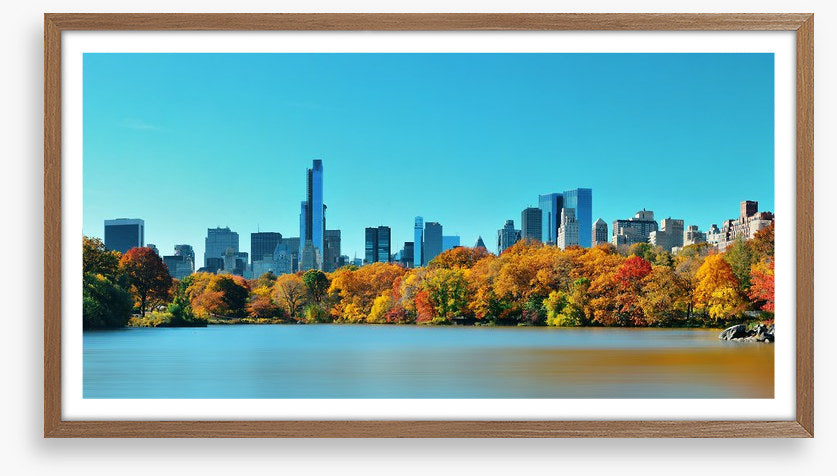 Manhattan skyline in Fall