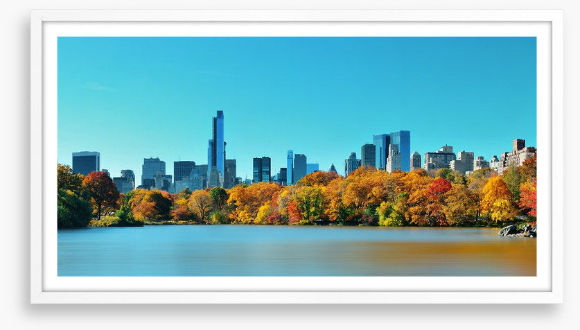 Manhattan skyline in Fall