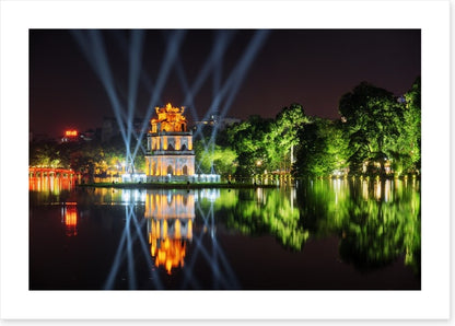 Turtle Tower reflections, Hanoi