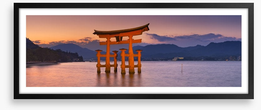 Miyajima torii gate panorama