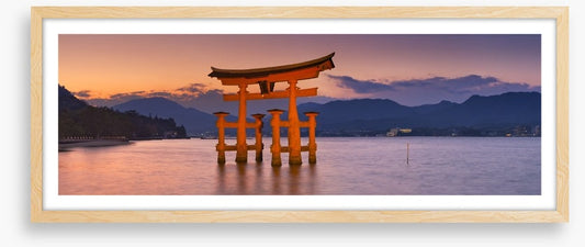Miyajima torii gate panorama
