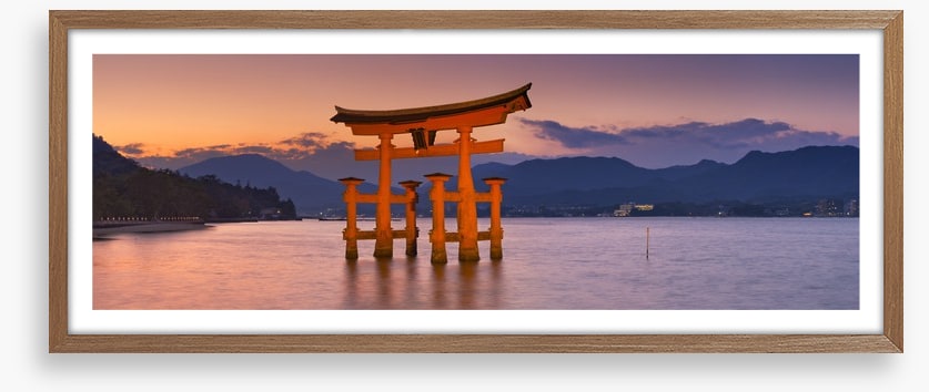 Miyajima torii gate panorama