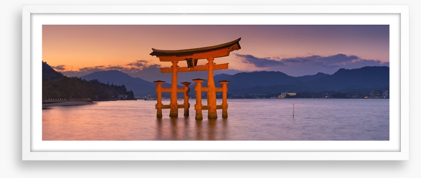 Miyajima torii gate panorama