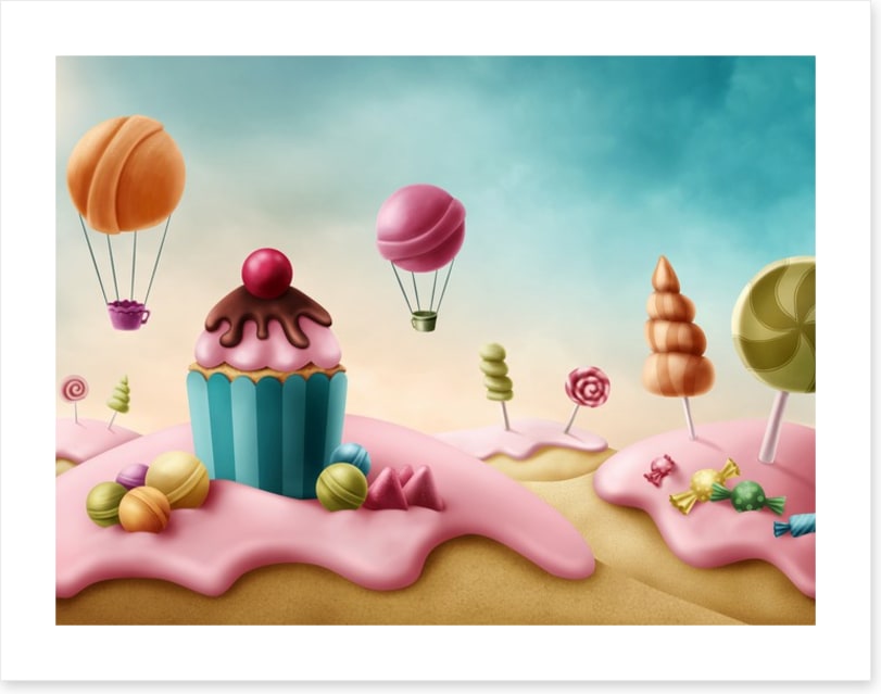 Candyland cupcake